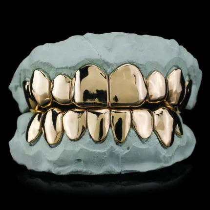 SSS Custom plain Solid gold Grillz mold Tooth Gem Oral