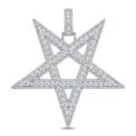 High Quality Hip-Hop Pentagram Pendant Copper Zircon