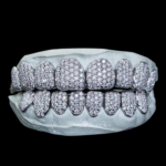 SSS Honeycomb WVS Moissanite diamonds Perm/DeepCut set S925 filled 14k solid gold grillz Molded oral toothgems accessorries