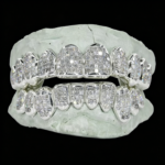 SSS Princes Cut Invisible Setting Diamond Icedout VVSMoissanite diamonds Perm/Deep Cut set S925 filled 14ksolid gold grillz Molded oral tooth gems accessorries - Image 2