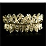 SSS Custom Diamond dust nugget cut Solid gold Grillz setS925 Filled 14k solid dental gold customized moldedTooth Gem Oral accessories. - Image 3