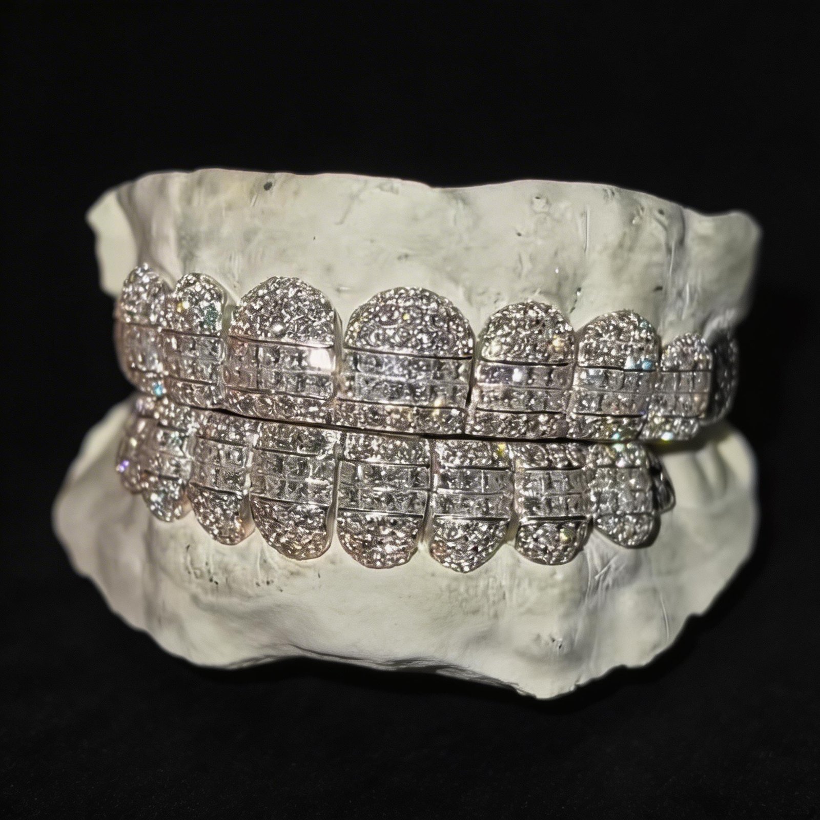 微信图片_20260410165133_200_3807 Hybrid diamond pointer and princess cut set s925Moissanite diamond grillz - Image 1