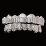 SSS Baguette Cut WS Moissanite Diamonds Perm/deepcut Icedout diamonds set S925 Filled 14k solid dental goldcustomized molded Tooth Gem Oral accessories. - Image 3