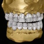 SSS Baguette Cut WS Moissanite Diamonds Perm/deepcut Icedout diamonds set S925 Filled 14k solid dental goldcustomized molded Tooth Gem Oral accessories.