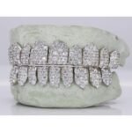 SSS Jumbos round diamond cut set VVS Moissanitediamonds Perm/Deep Cut set S925 filled 14k solid goldgrillz Molded oral tooth gems accessorries - Image 4