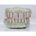 SSS Jumbos round diamond cut set VVS Moissanitediamonds Perm/Deep Cut set S925 filled 14k solid goldgrillz Molded oral tooth gems accessorries - Image 2