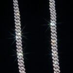 S925 Sterling Silver Blue Clover Chain Necklace | Mixed Moissanite & Cubic Zirconia Four Leaf Flower Choker for Man And Women Luxury Fine Jewelry (Copy) - Image 4
