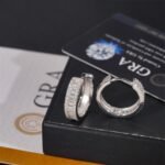 Pass Diamond Tester S925 Silver Moissanite Hoop Earrings, Anti-Tarnish - Image 4