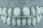 SSS Opal gemstone WVS Moissanite Diamonds ovalPerm/deep cut Icedout diamonds set S925 Filled 14k soliddental gold customized molded Tooth Gem Oralaccessories. - Image 2